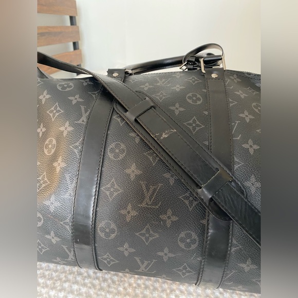 Louis Vuitton Keepall 55 Monogram Eclipse Duffel Bag - Picture 6 of 8